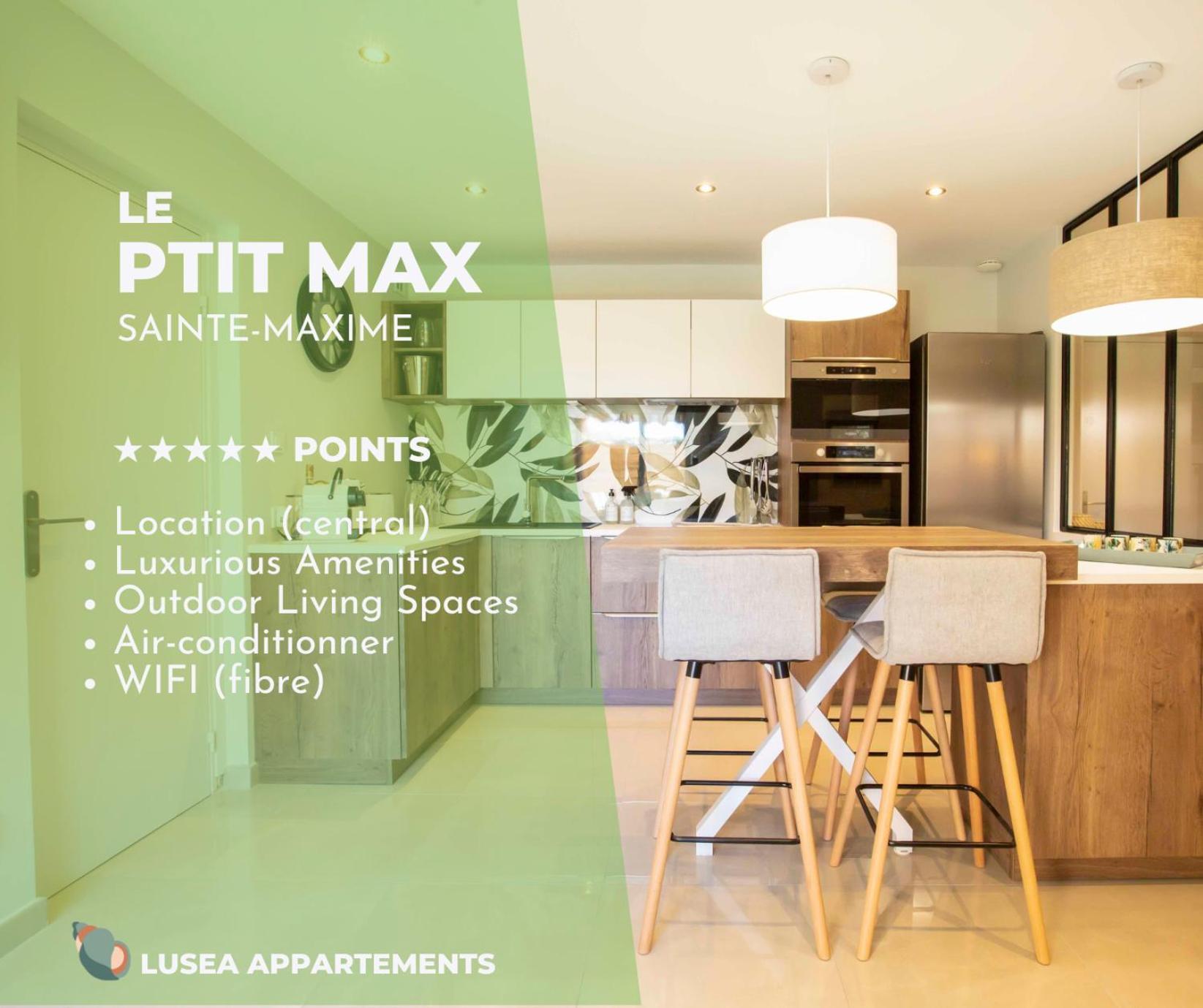 Le Ptit Max Centre Ville - Terrasse Сен Максим Екстериор снимка